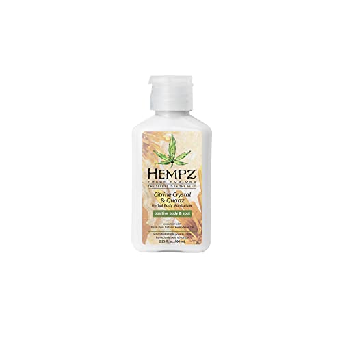 Hempz, Moisturizer Fresh Fusions Herbal Body, Citrine Crystal & Quartz, 2.25oz/66ml