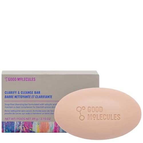 Good Molecules, Cleanser Soap Bar Clarify and Cleanse, 3.15oz/89g