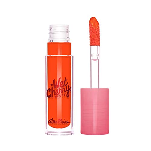 Lime Crime, Lipgloss Wet Cherry, Tangy Cherry, 0.1oz/2.96ml