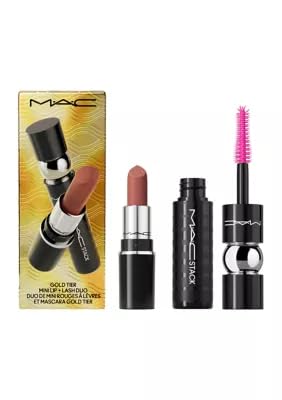 MAC, Set, H24 Gold Tier Mini Lip + Lash Duo, 2pc