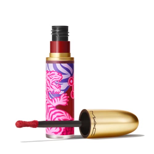 MAC, Lipstick Powder Kiss Liquid, Peachy Party, 0.17oz/5ml