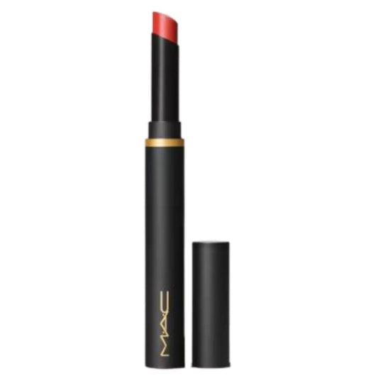 MAC, Lipstick Powder Kiss Velvet Blur Slim, Dubonnet Buzz, 0.07oz/2g
