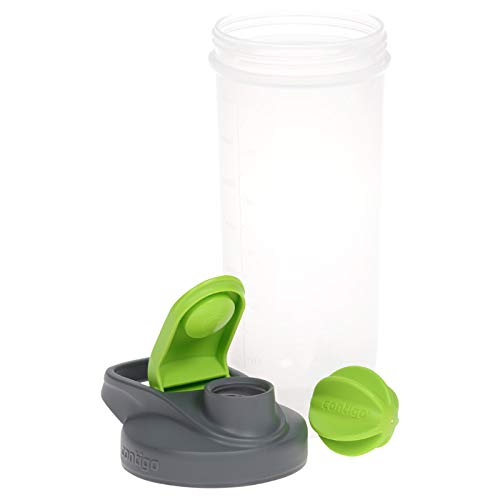 Contigo, Tool, Bottle Shake & Go Fit Shaker, Snap Lid, Electric Green, 28oz