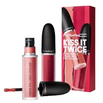 MAC, Set, Kiss It Twice Powder Kiss Liquid Duo, Best-Sellers, 2pc