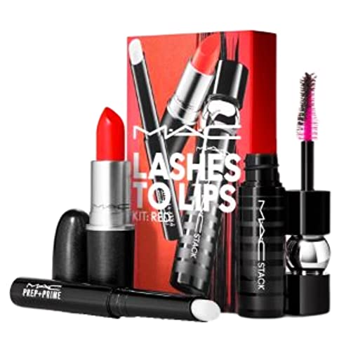 MAC, Set, Lashes to Lips Kit, Red, 3pc