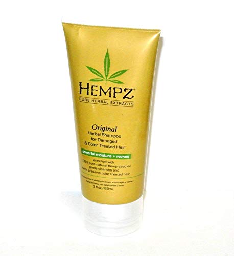 Hempz, Shampoo Herbal Damaged & Color Treated Hair, Original, 3oz/89ml