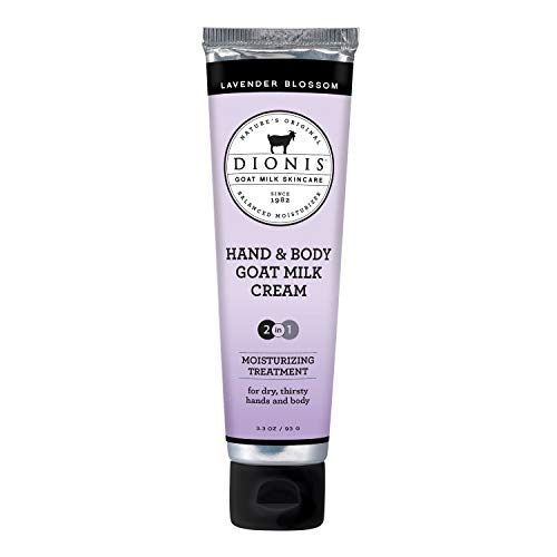 Dionis, Moisturizer Goat Milk Cream Hand & Body, Lavender Blossom, 3.3oz/93g