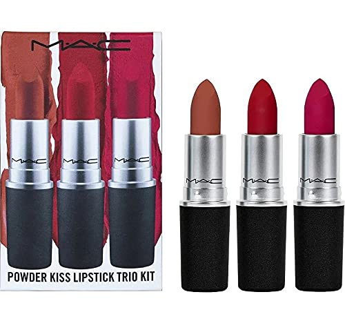 MAC, Set, Powder Kiss Lipstick Trio, 3pc