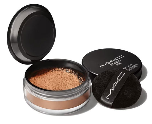 MAC, Powder Studio Fix Set+Blur Weightless Loose, Deep Dark, 0.22oz/6.5g