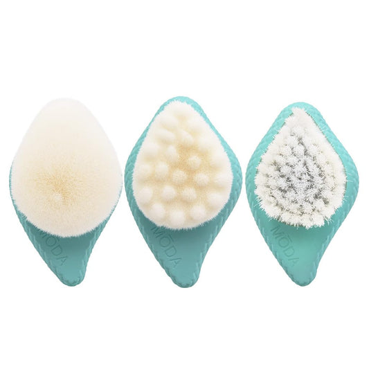 Moda Spa, Set, Prep and Glow Kit, Mint, 3pc