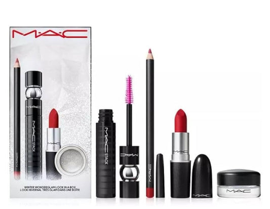 MAC, Set, H23 Winter Wonderglam Look In A Box, 4pc