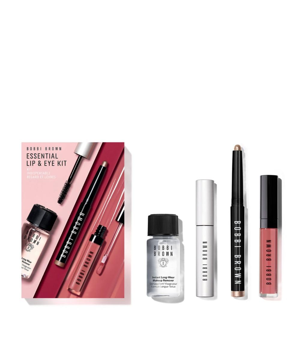 Bobbi Brown, Set, H24 Essential Lip & Long-Wear Eye Makeup Kit, 4pc