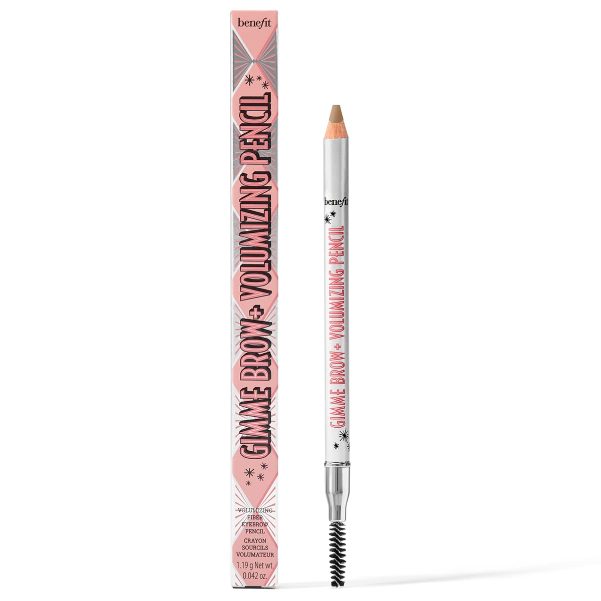 Benefit, Eyebrow Gimme Brow+ Volumizing Pencil, 2 Warm Golden Blonde, 0.042oz/1.9g