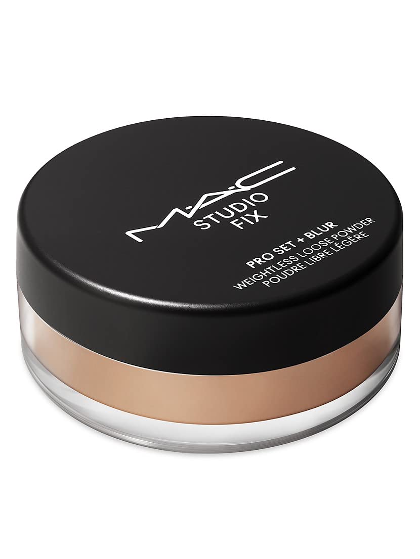MAC, Powder Studio Fix Set+Blur Weightless Loose, Dark, 0.22oz/6.5g