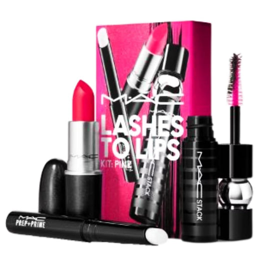 MAC, Bundle, Lashes to Lips Kit, Pink, 3pc