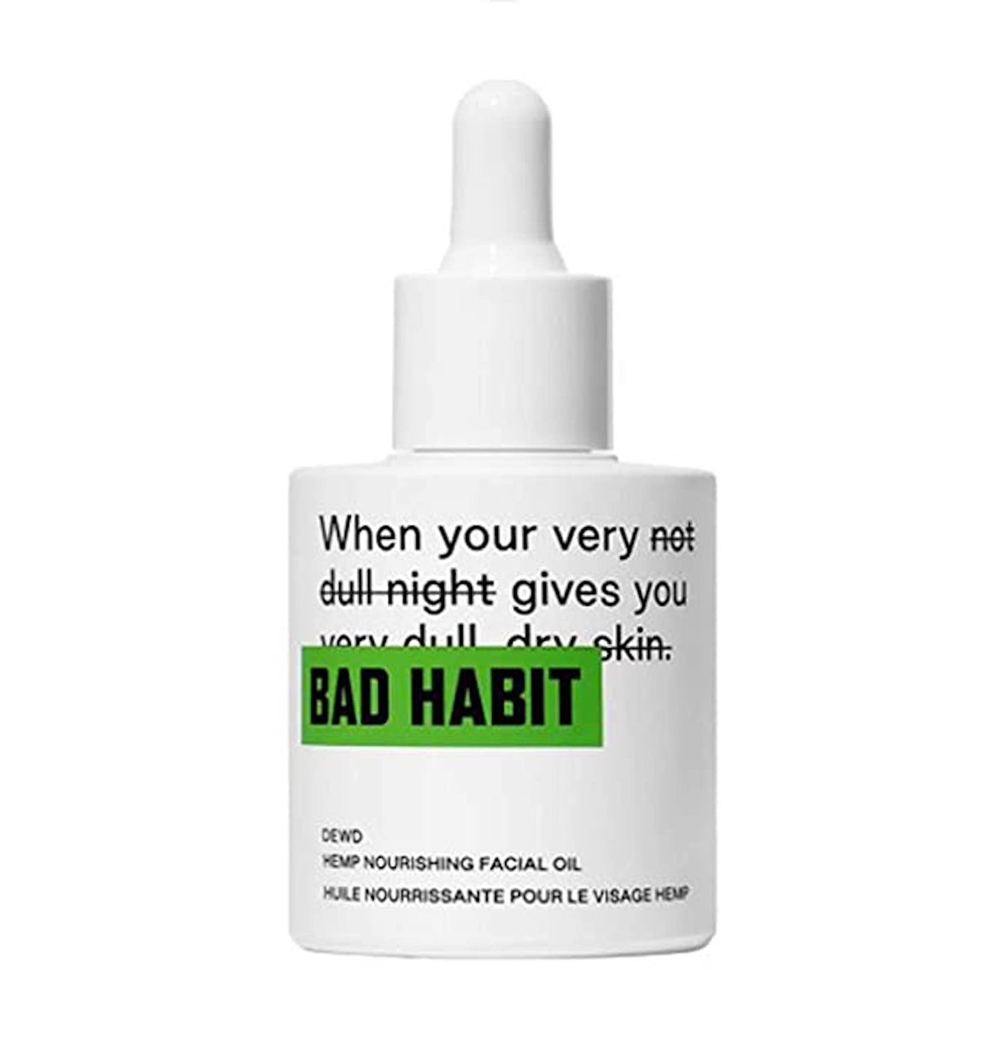 Bad Habit, Oil DEWD Hemp Nourishing Facial, 1oz/30ml