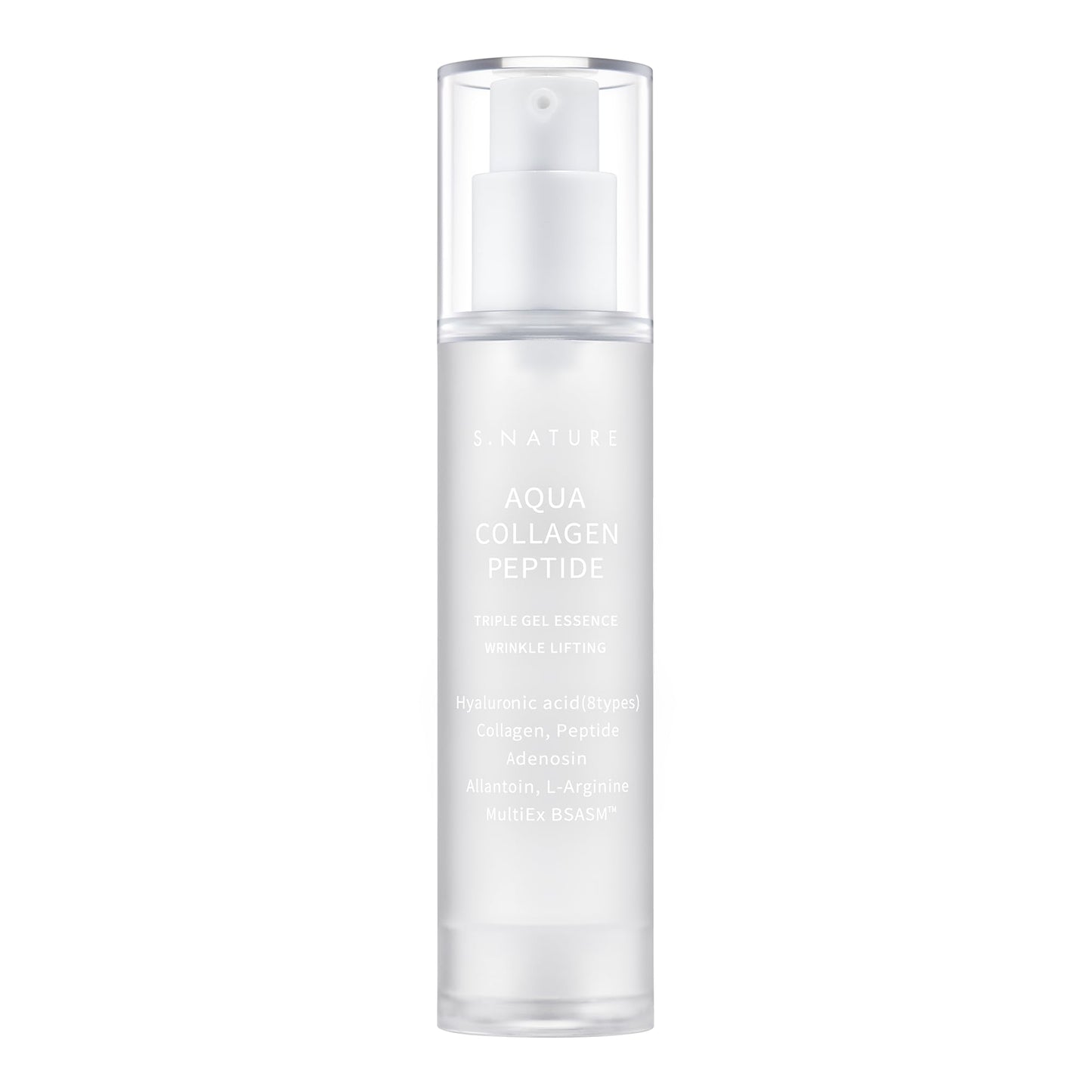 S. Nature, Serum Aqua Collagen Peptide Triple Gel Essence, 1.69oz/50ml