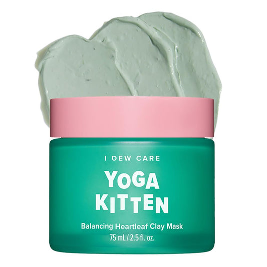 I Dew Care, Mask Balancing Heartleaf Clay, Yoga Kitten, 2.5oz/75ml