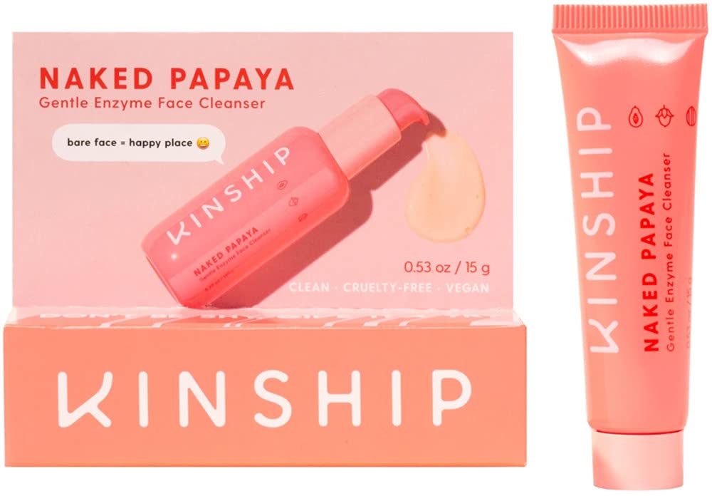 Kinship, Cleanser Naked Papaya Face, 0.53oz/15g