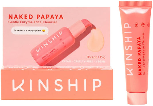 Kinship, Cleanser Naked Papaya Face, 0.53oz/15g