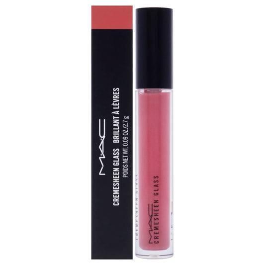 MAC, Lipgloss Cremesheen Glass, Partial to Pink, 0.09oz/2.7g