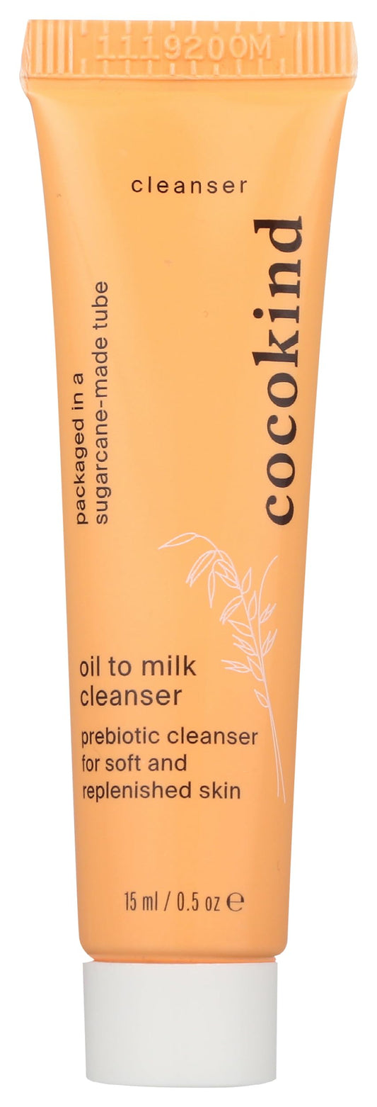 Cocokind, Cleanser Oil to Milk, 0.5oz/15ml