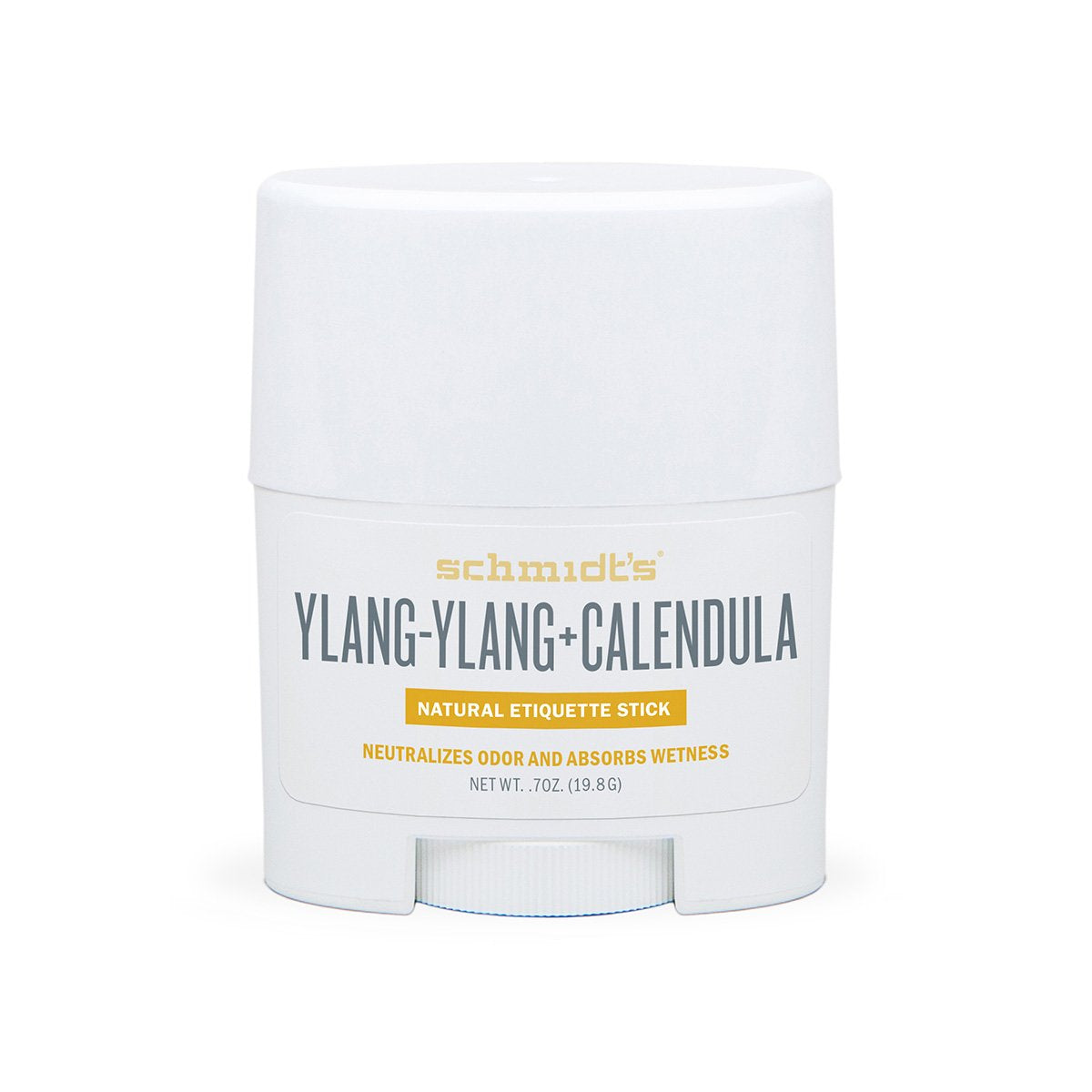 Schmidt's, Deodorant Stick Etiquette, Ylang-Ylang + Calendula, 0.7oz/19.8g