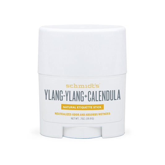 Schmidt's, Deodorant Stick Etiquette, Ylang-Ylang + Calendula, 0.7oz/19.8g