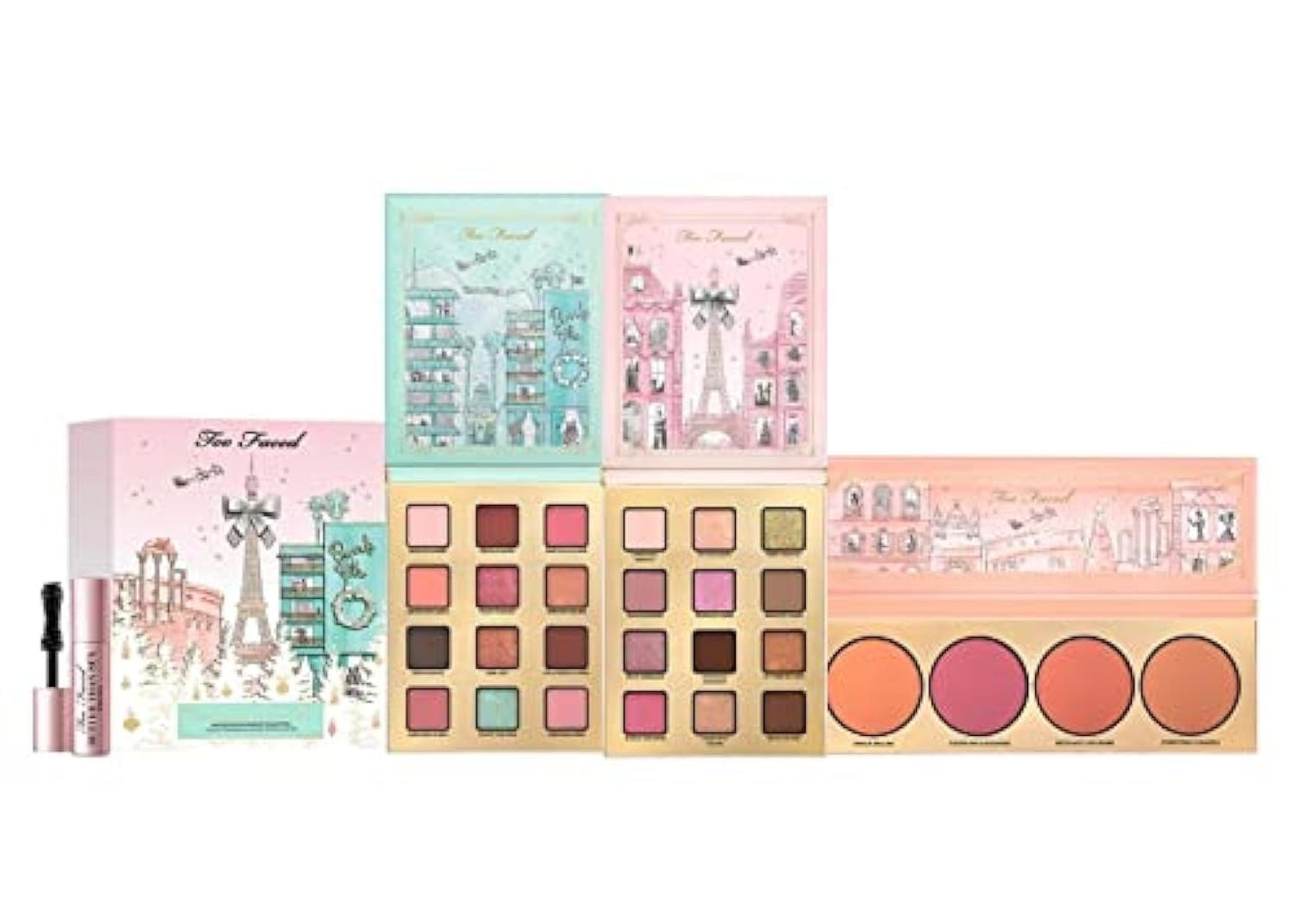 Too Faced, Set, Christmas In The City Makeup, 4pc
