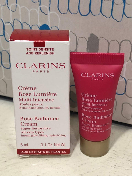 Clarins, Moisturizer Rose Radiance Cream, 0.1oz/3ml