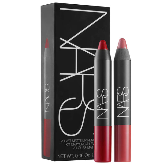 Nars, Set, Mini Velvet Matte Lip Pencil Duo, Dolce Vita/Cruella, 2pc