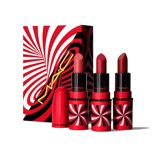 MAC, Set, H21 Tiny Tricks Mini Lipstick Trio, Starring Russian Red, 3pc