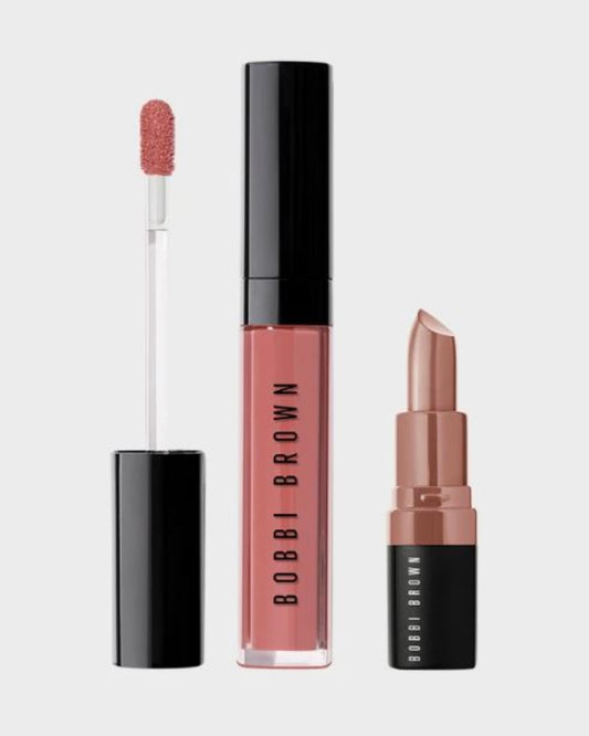 Bobbi Brown, Set, Crushed Lip Duo, Free Spirit/Bare, 2pc