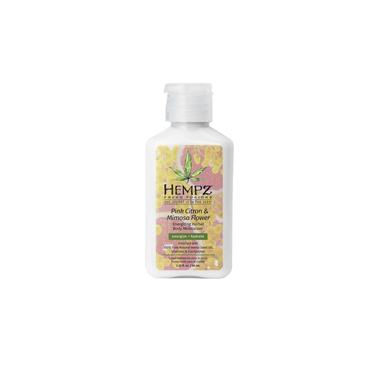 Hempz, Moisturizer Fresh Fusions Herbal Body, Pink Citron & Mimosa Flower, 2.25oz/66ml