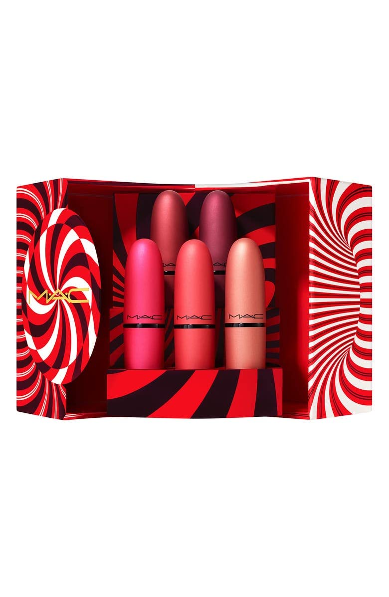 MAC, Set, H21 Mistletoe Matte Powder Kiss Lipstick, 5pc