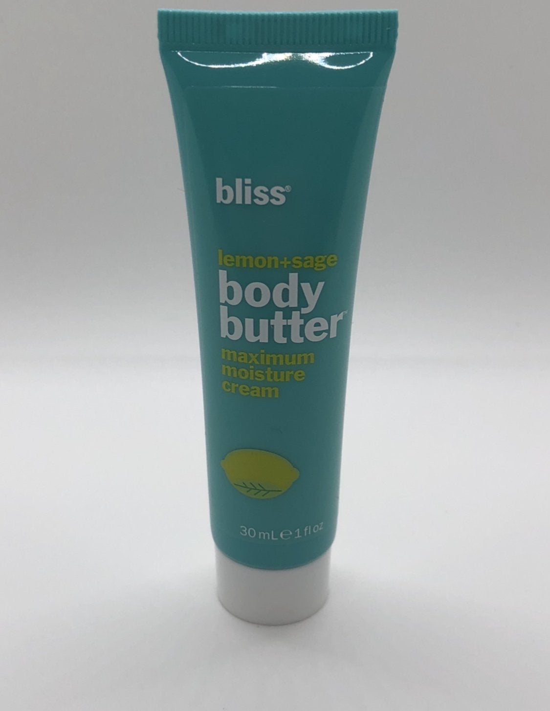 Bliss, Moisturizer Body Butter Moisture Cream, Lemon Sage, 1oz/30ml