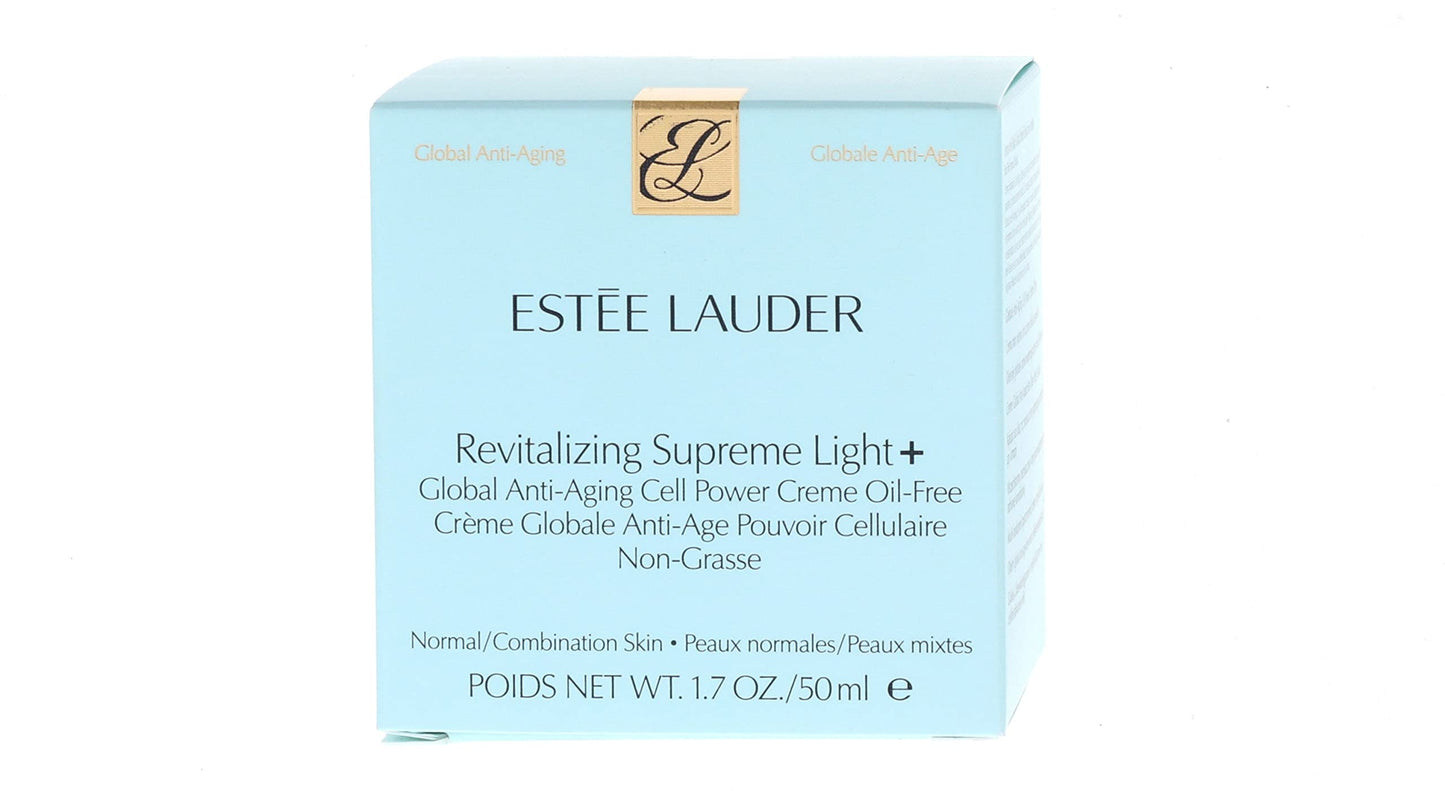 Estee Lauder, Moisturizer Revitalizing Supreme+ Light Global Anti-Aging Cell Power Creme Oil-Free, 1.7oz/50ml