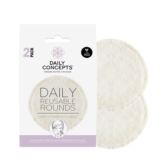 Daily Concepts, Makeup Remover Daily Reusable Rounds, 2pc