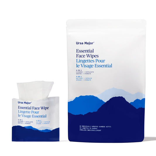 Ursa Major, Wipes Essential Face, 20pc