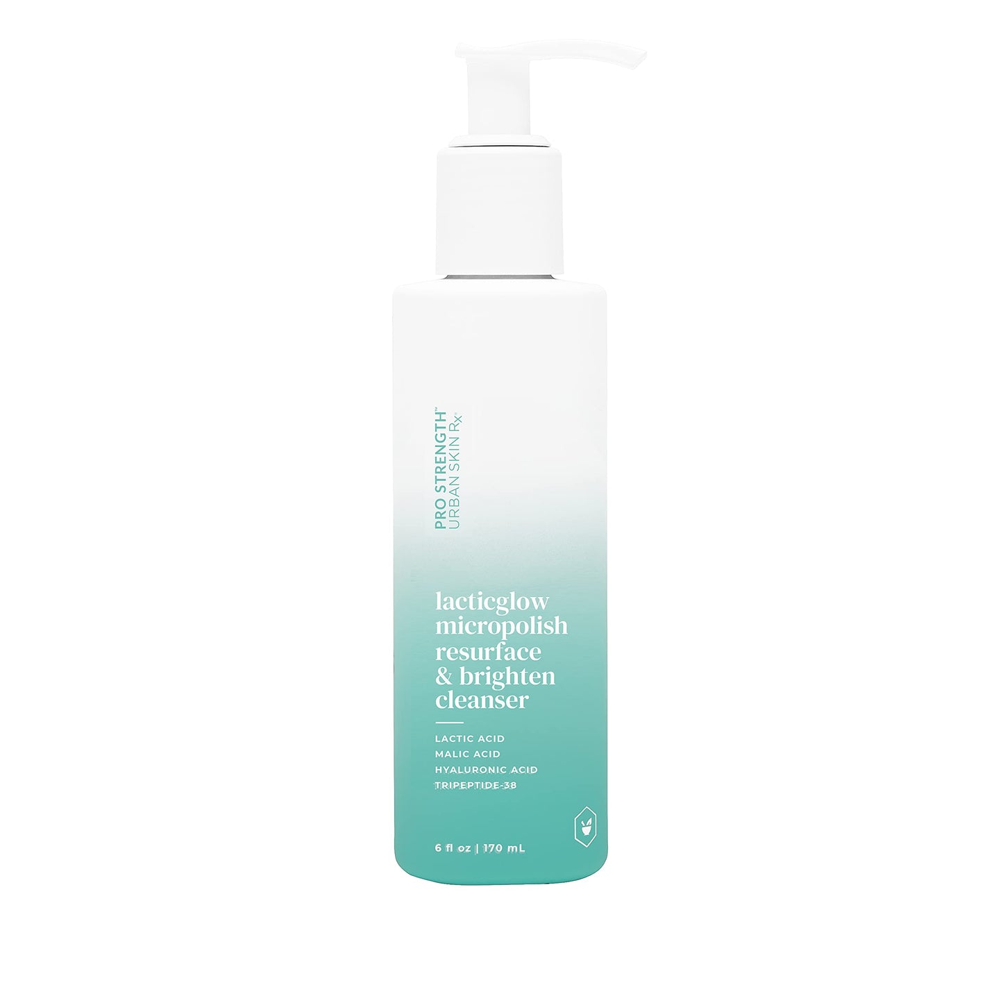 Urban Skin Rx, Cleanser LacticGlow Micropolish Resurface & Brighten, 6oz/170ml