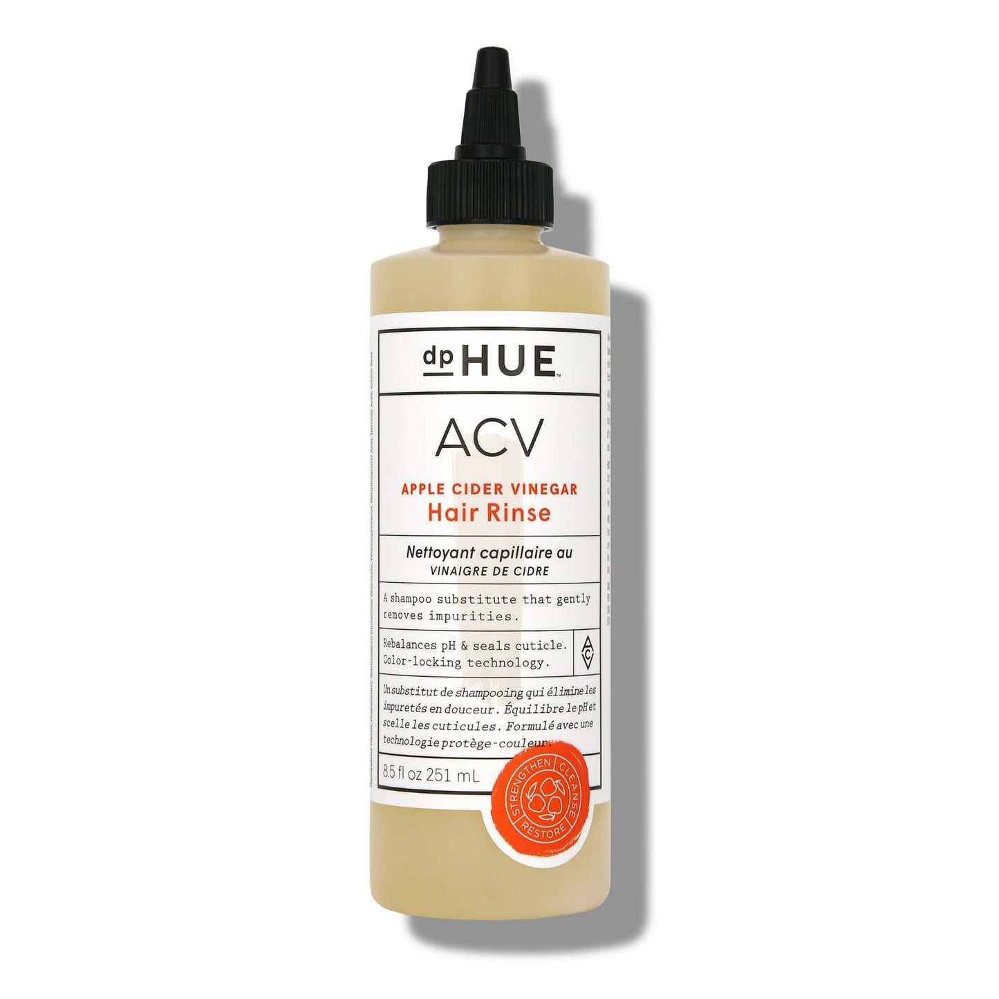 dpHUE, Shampoo Apple Cider Vinegar Hair Rinse, 8.5oz/251ml