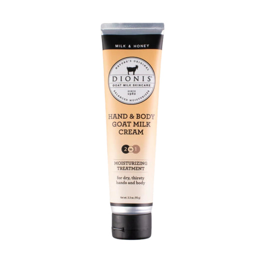 Dionis, Moisturizer Goat Milk Cream Hand & Body, Milk & Honey, 3.3oz/93g
