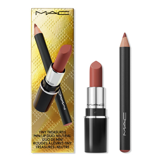 MAC, Set, H24 Tiny Treasures Mini Lip Kit Duo: Neutral, 2pc