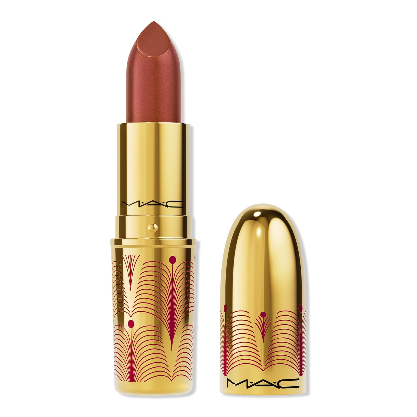 MAC, Lipstick Frost, Brushed In Bronze H24, 0.1oz/3g
