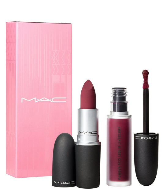 MAC, Set, Mother's Day Powder Kiss Lip Kit, Like Mother, 2pc