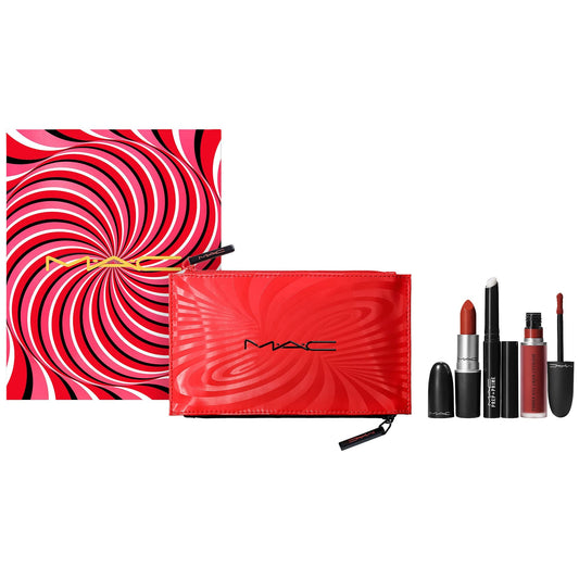 MAC, Set, H21 Best Kept Secret Lip Kit, Chili, 3pc