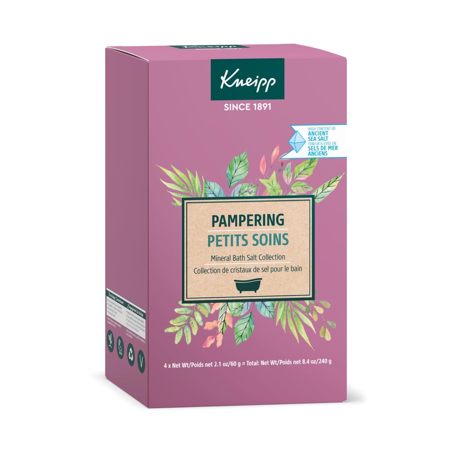 Kneipp, Bundle, Pampering Mineral Bath Salt, 4pc