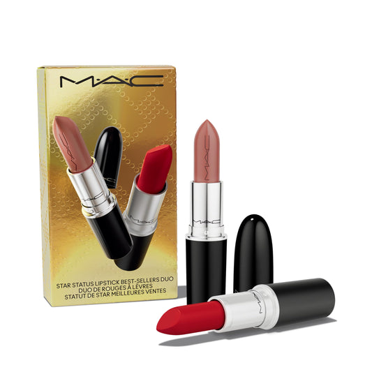 MAC, Bundle, H24 Star Status Lipstick Best-Seller Duo, Ruby Woo/Thanks It's MAC, 2pc