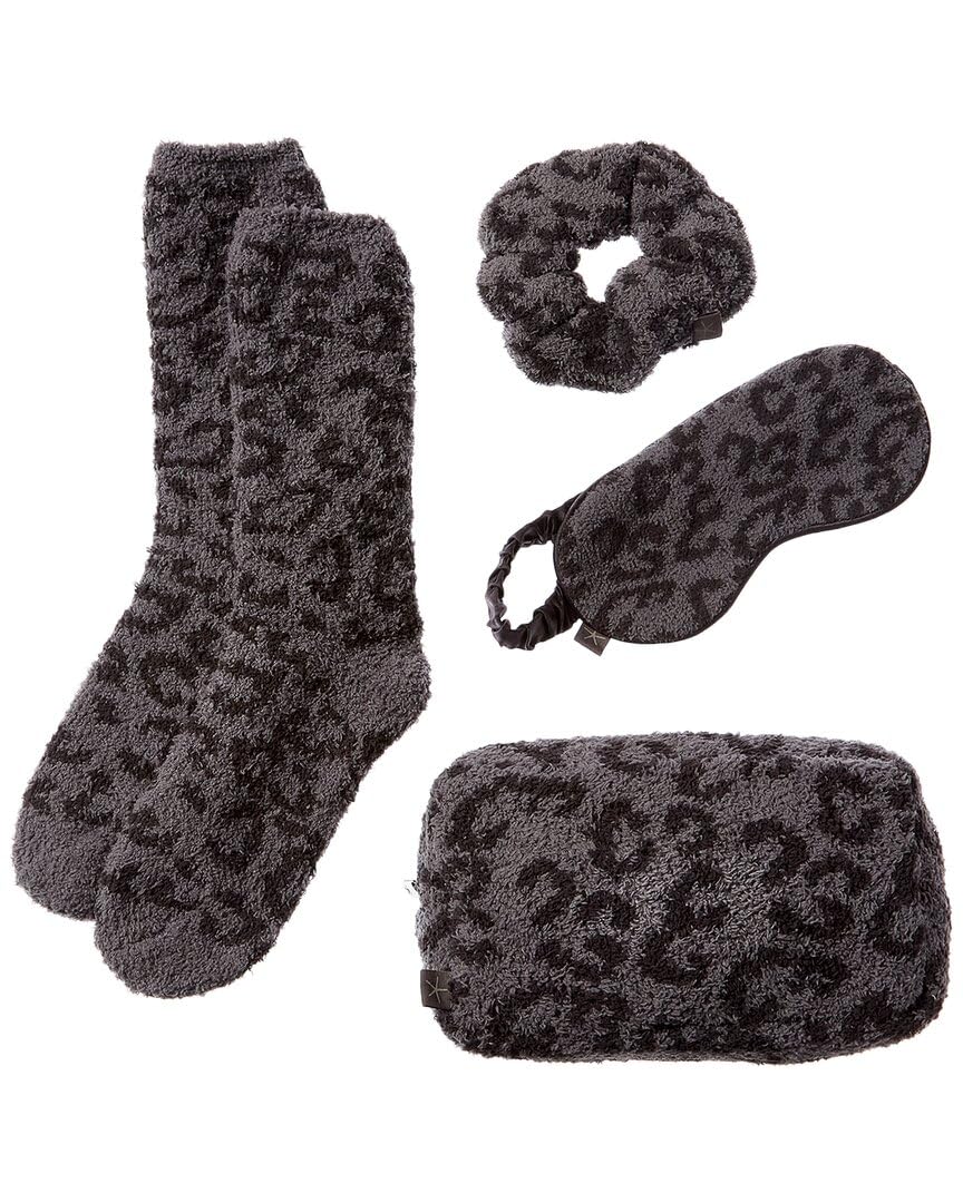 Barefoot Dreams, Set, CozyChic Eyemask Scrunchie and Sock, Graphite/Carbon, 4pc