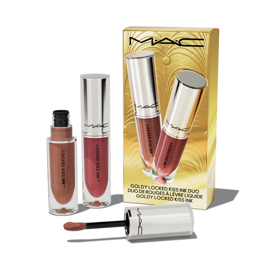 MAC, Set, H24 Goldy Locked Kiss Ink Duo, 2pc